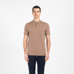 Maglia polo mezza manica in cotone
