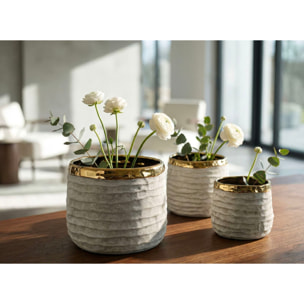 CACHEPOT LIMA ALTI TRIS CM Ø 23X17,5-18,5X15-15X12,5