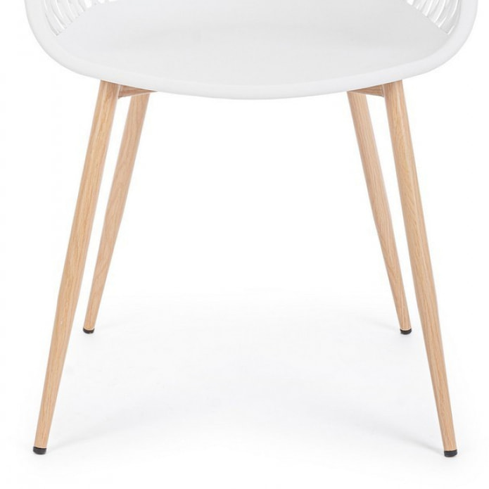 Set di 4 sedie OPTIK colore bianco