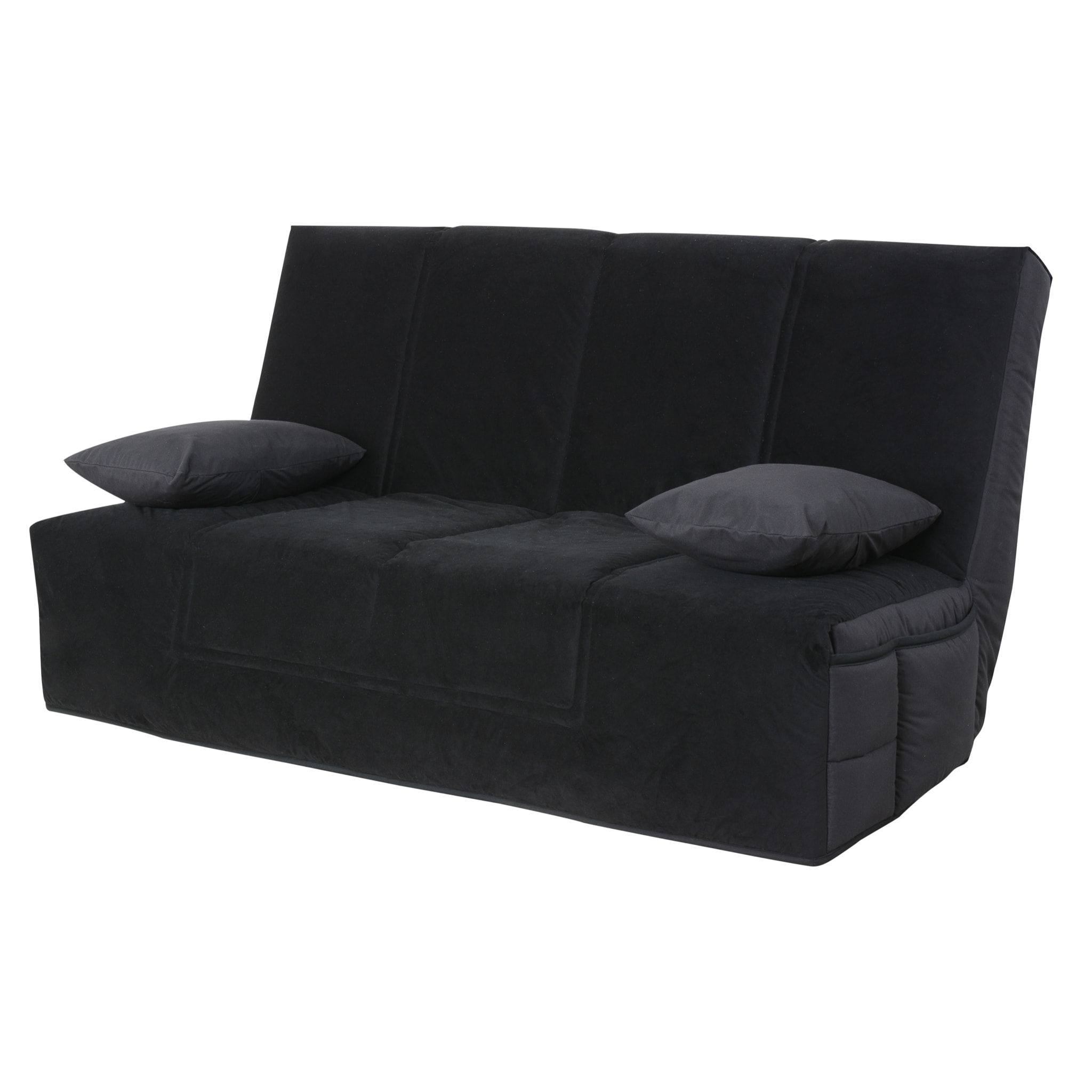 Banquette CC LOS ANGELES 130x190, matelas Dunlopillo, angel noir