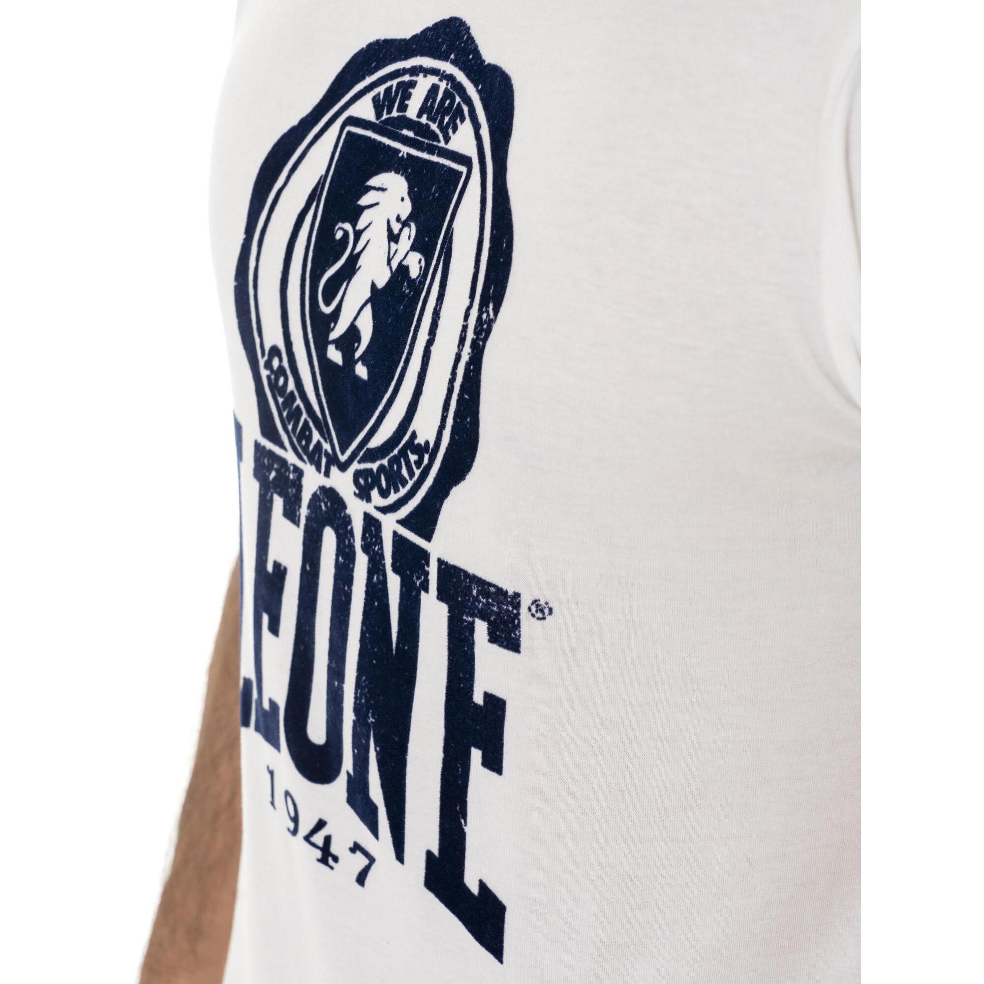 T-shirt da uomo a maniche in denim "Indaco"