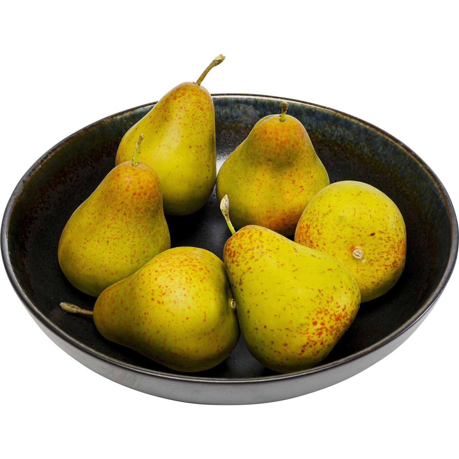 Assiettes creuses Kassandra noires 23cm set de 4 Kare Design