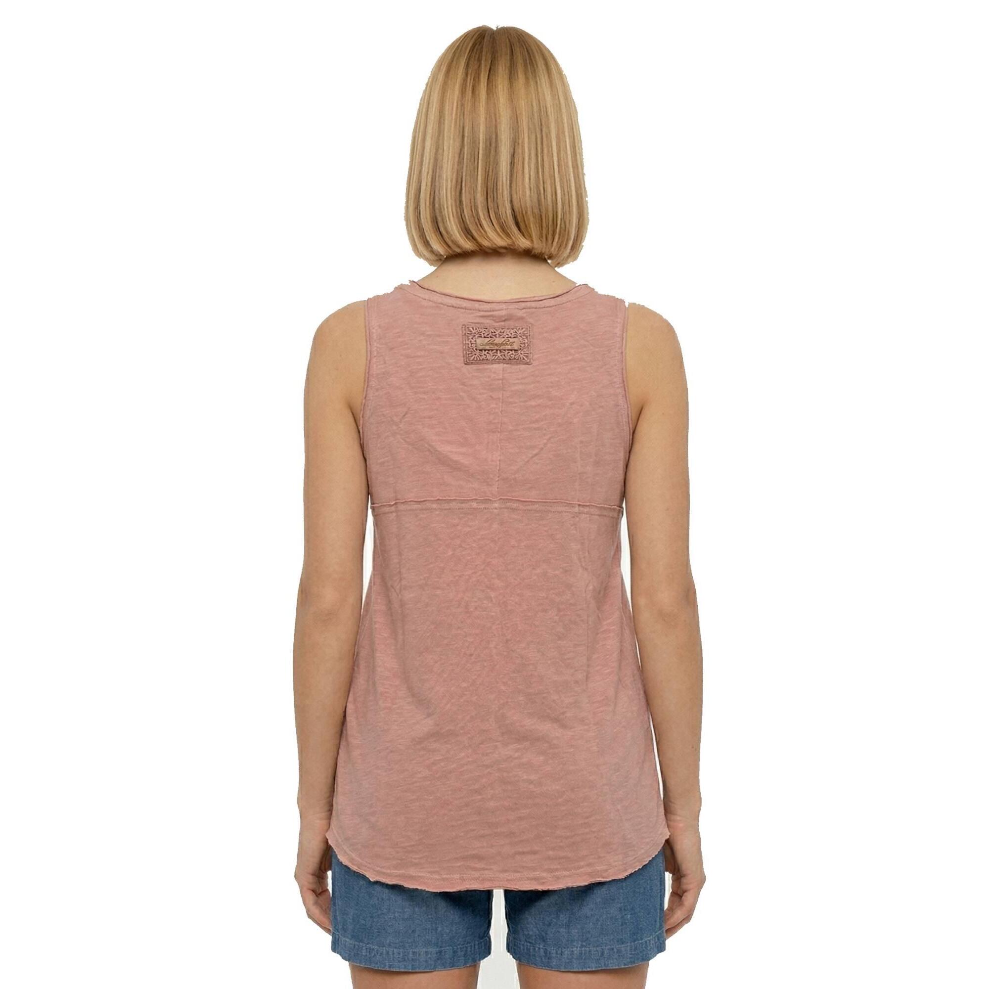 Camiseta sin mangas estilo safari urbano para mujer