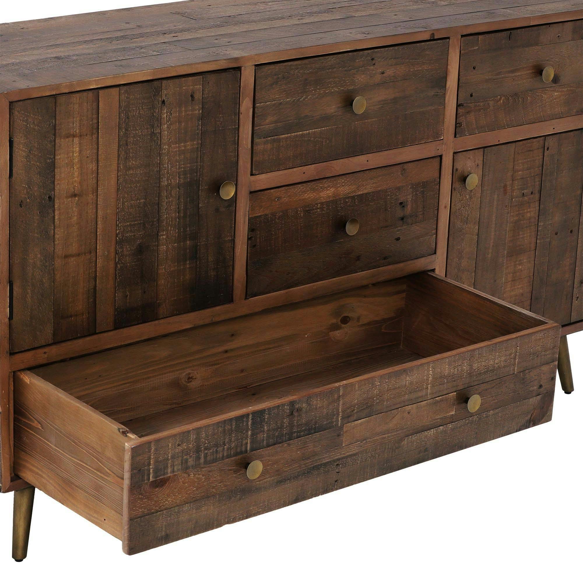 Buffet 152 cm en bois recyclé ADELAIDE