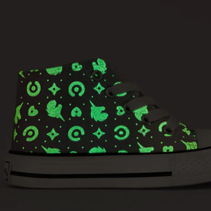 Zapatillas Altas Niña Estampado Unicornio Multicolor Glitter