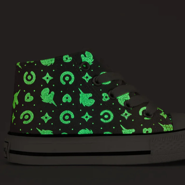 Zapatillas Altas Niña Estampado Unicornio Multicolor Glitter