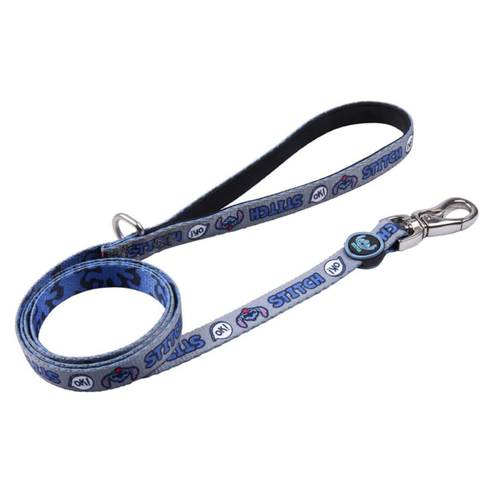 Correa para perros m diseño stitch azul oscuro