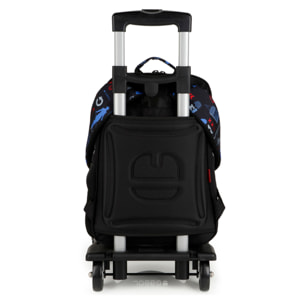 Mochila adaptable a carro Gabol TRAINING negra y resistente al agua