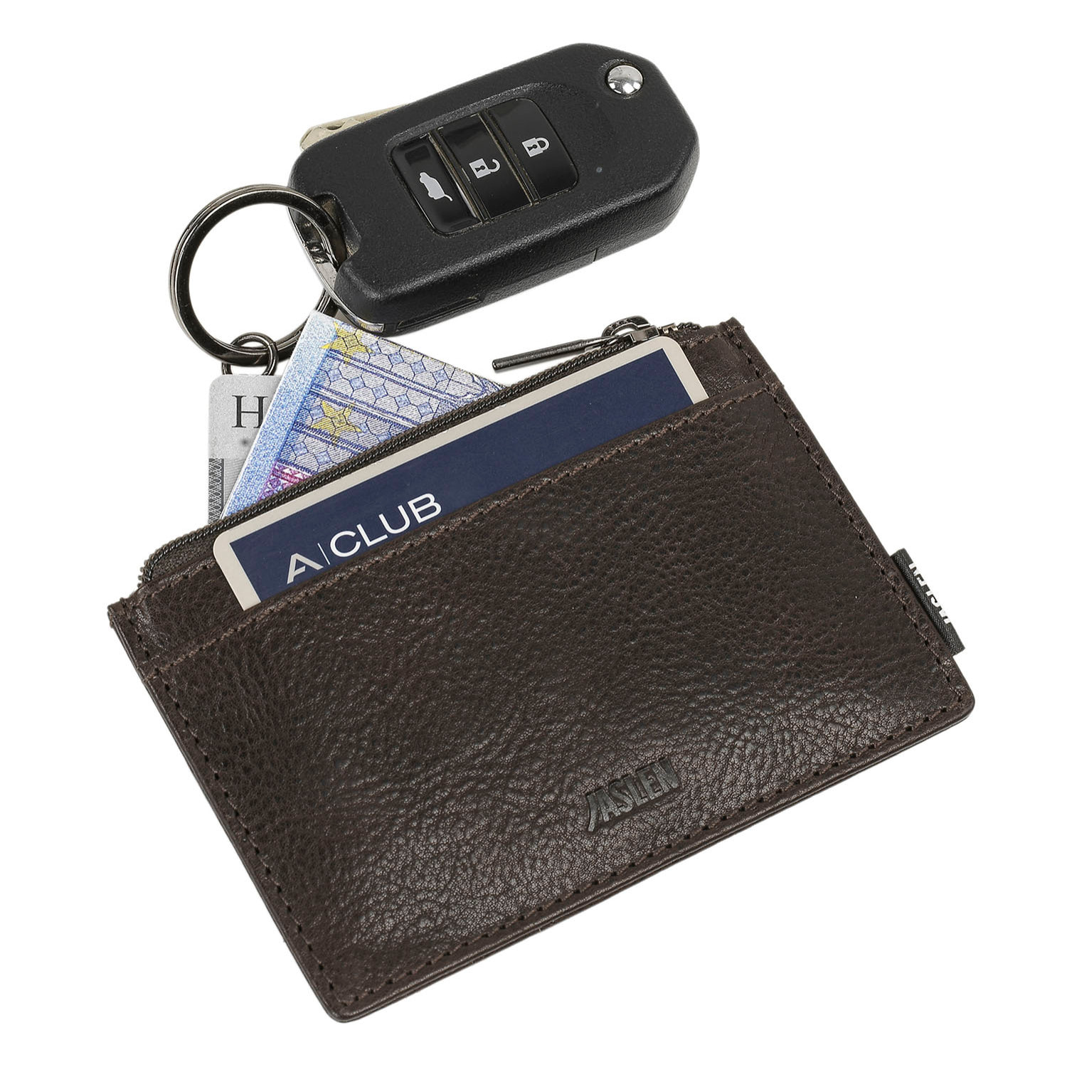 Monedero Piel Hombre Jaslen Hannover Marron