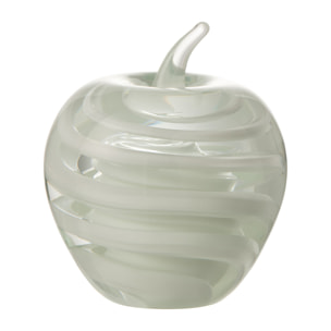 J-Line presse-papier Pomme - verre - blanc - large