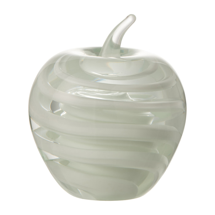 J-Line presse-papier Pomme - verre - blanc - large