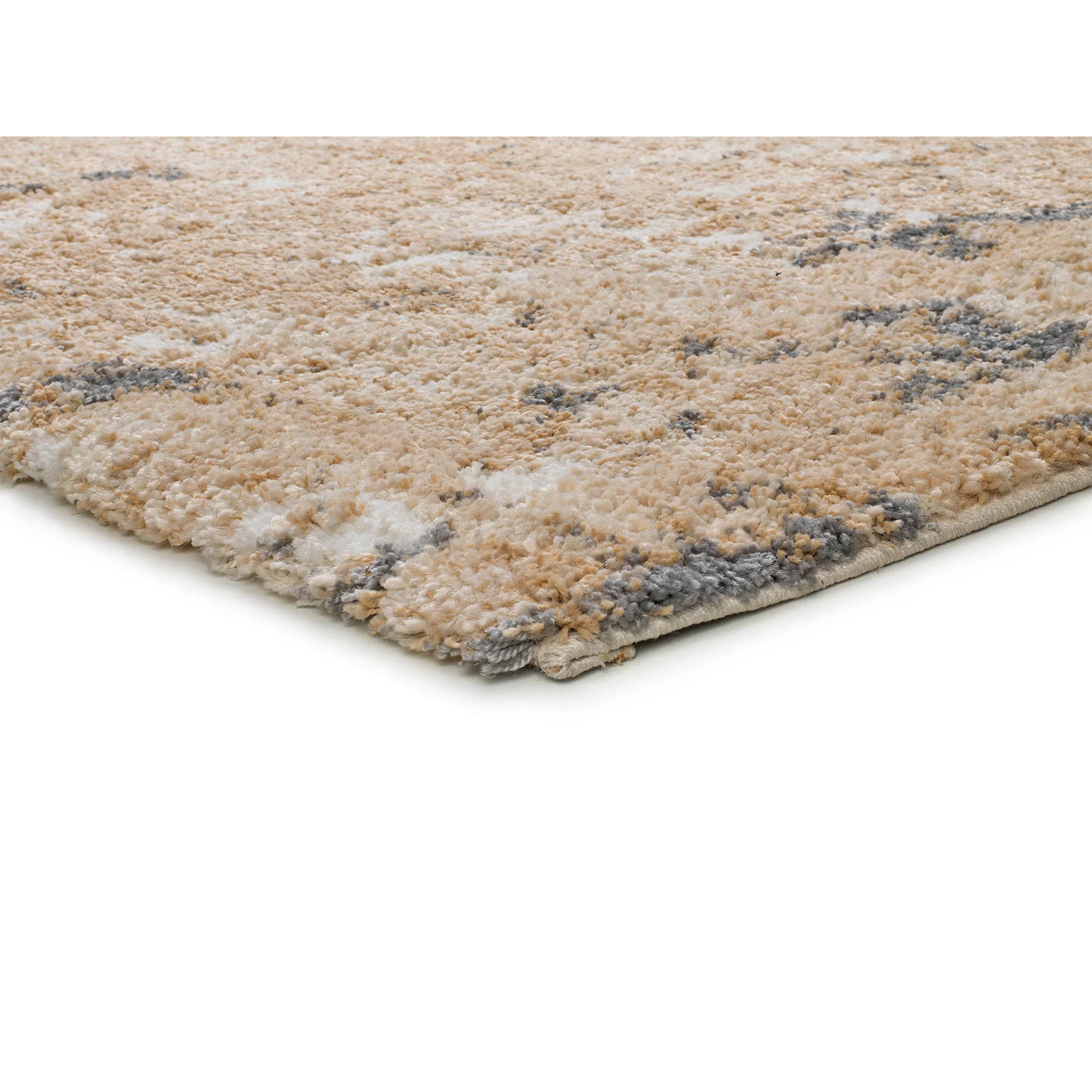 ENYA Alfombra con texturas y diseÃ±o escandinavo en tonos beige, varias medidas disponibles