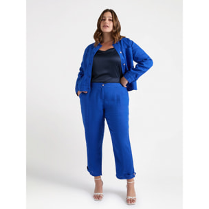 Fiorella Rubino - Chaqueta de lino - Azul aciano