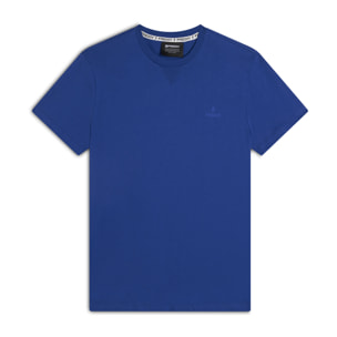 T-shirt Regular con Scollo girocollo e logo in tono colore
