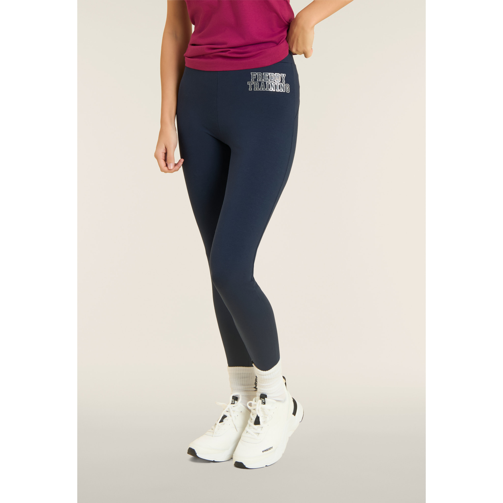 Leggings 7/8 Vita Alta Freddy Training con Carré
