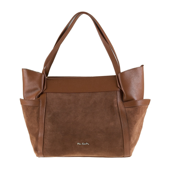 Borsa a spalla da donna Made in Italy - Modello Sereia - 100% pelle - 43.0 x 30.0 x 12.0 cm