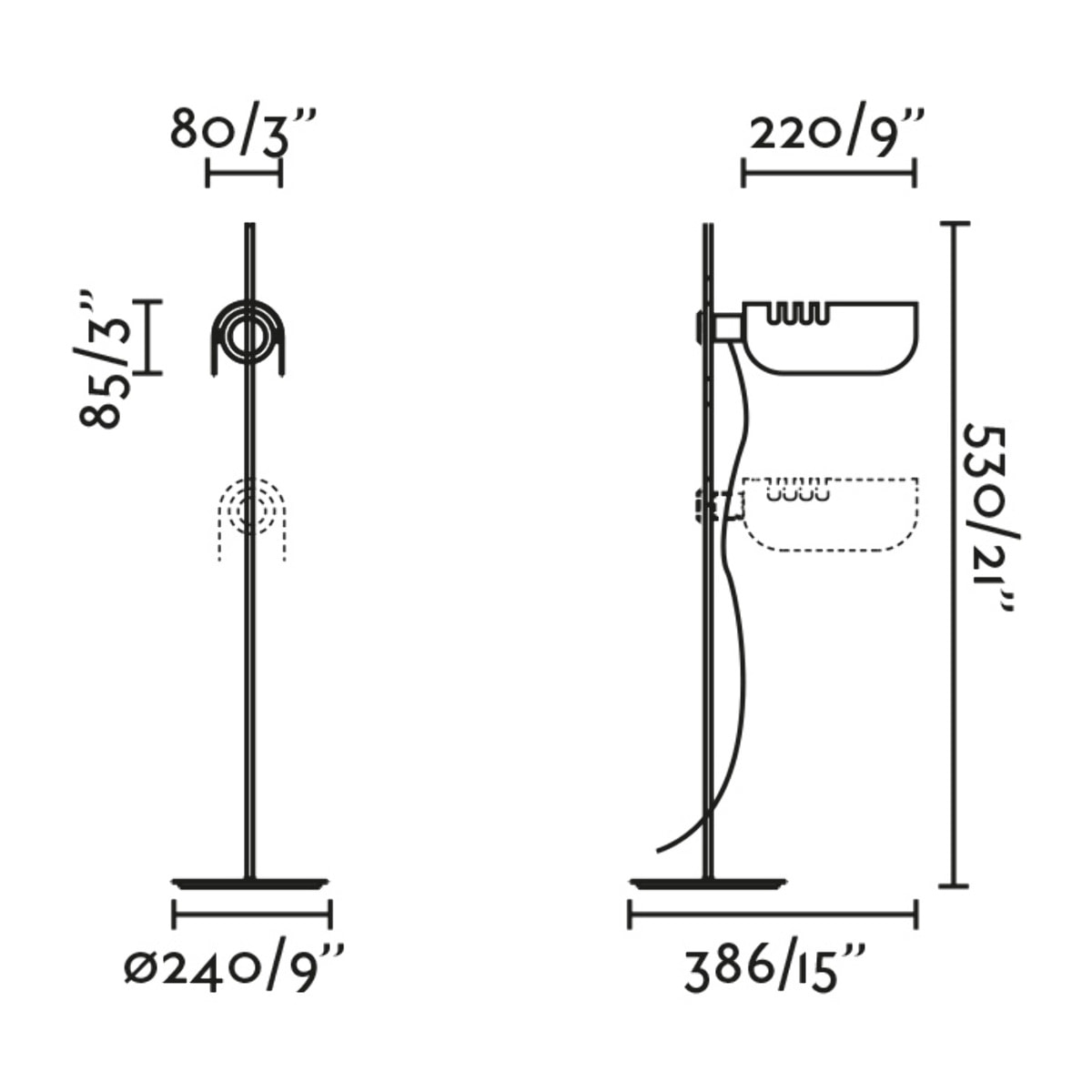 MARTINICA Lampada da tavolo blu