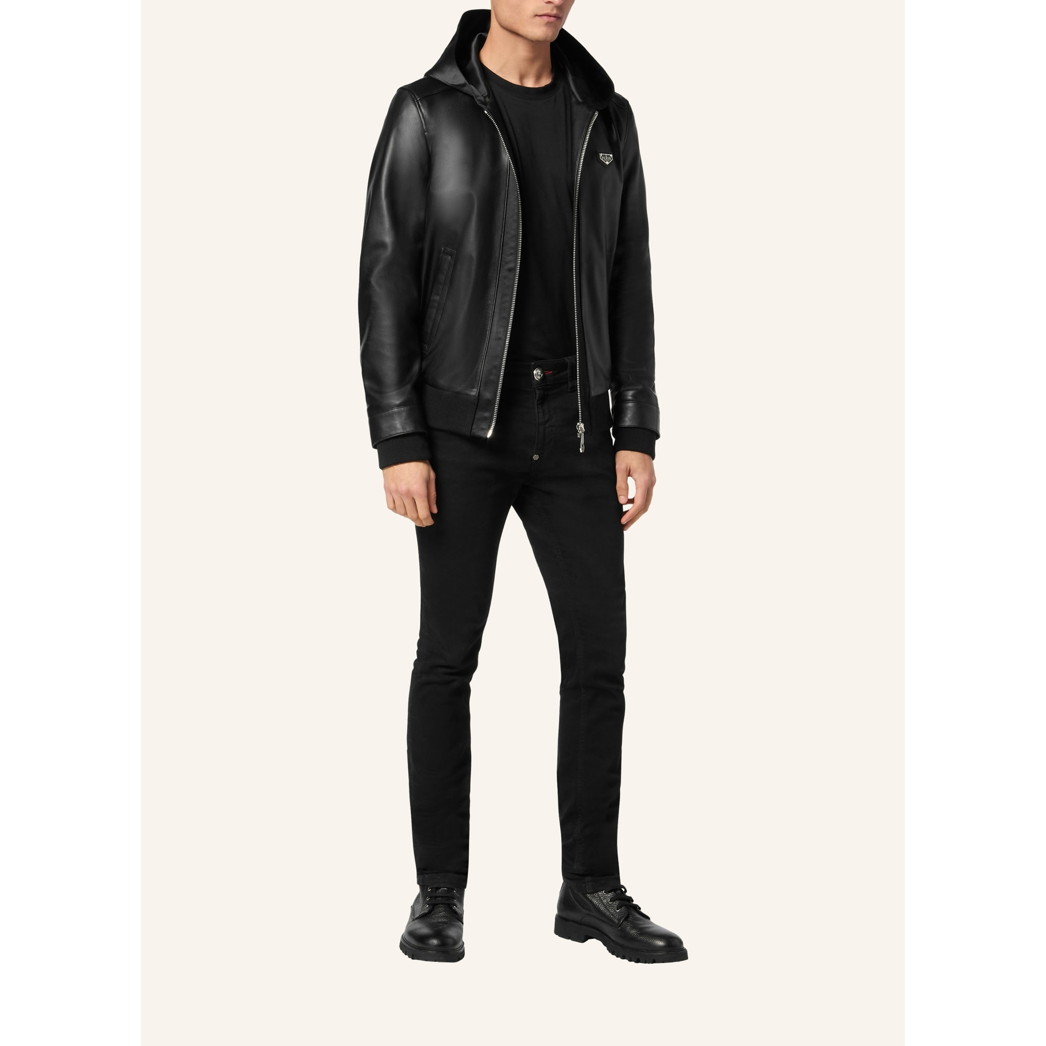 PHILIPP PLEIN Leather Jacket