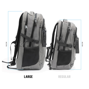 BACKPACK ECO LARGE GRAY