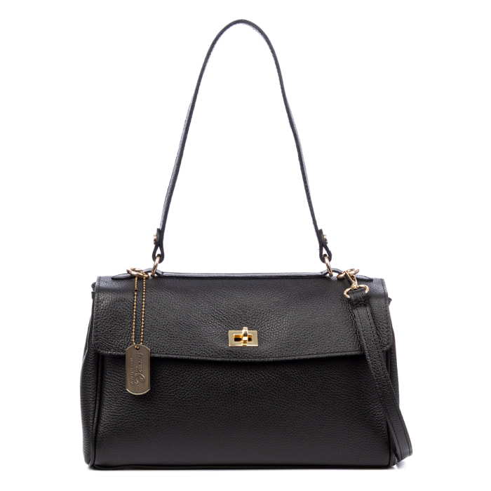 Azeglio bolso bandolera mujer. Piel auténtica Dollaro.