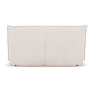 Candice - Banquette 2 places convertible clic-clac en velours côtelé - Beige