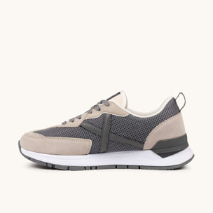 Sneakers Retro Running Gris y Beige | MUNICH VERSATILE 31