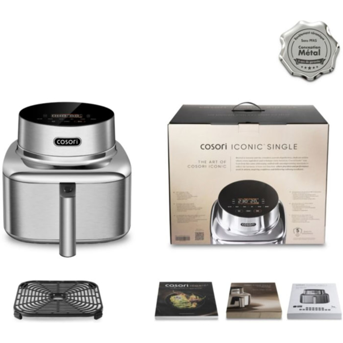 Friteuse sans huile COSORI ICONIC™ Single -  6,2 L, connecté