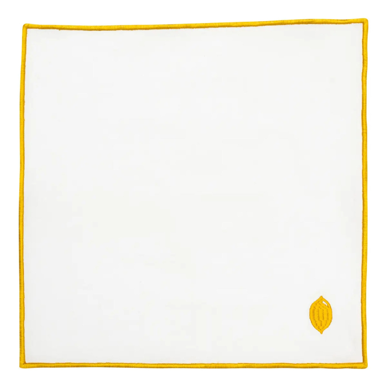 4 serviettes "Yucatan" coton blanc 40x40cm