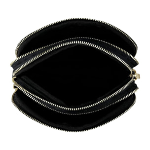 Pochette Cheval Firenze Saint Moritz Goffrata Nero