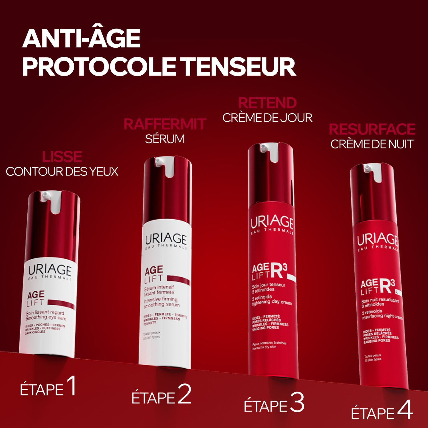 Age Lift R3 - Soin Jour Tenseur 3 Rétinoïdes 40ml