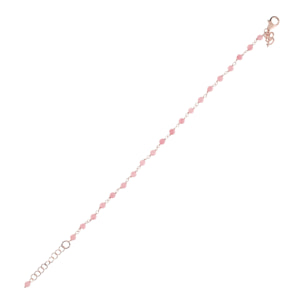 Bracciale Rosario con Pietra Naturale Quarzite Rosa