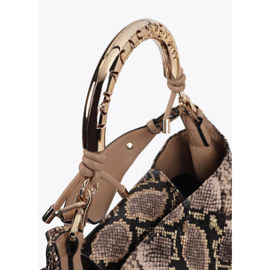 Borsa Shopper con Manico Metallico