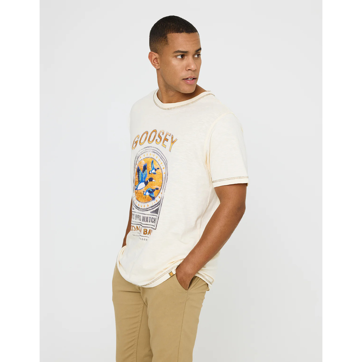 Camiseta Manga Corta Estampado - Goose