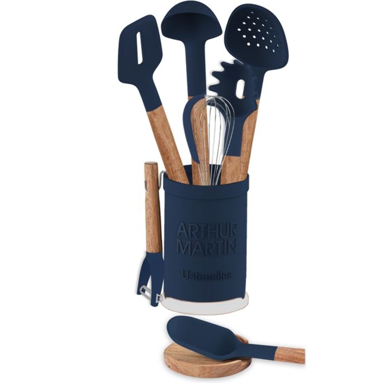Set ustensiles de cuisine noir