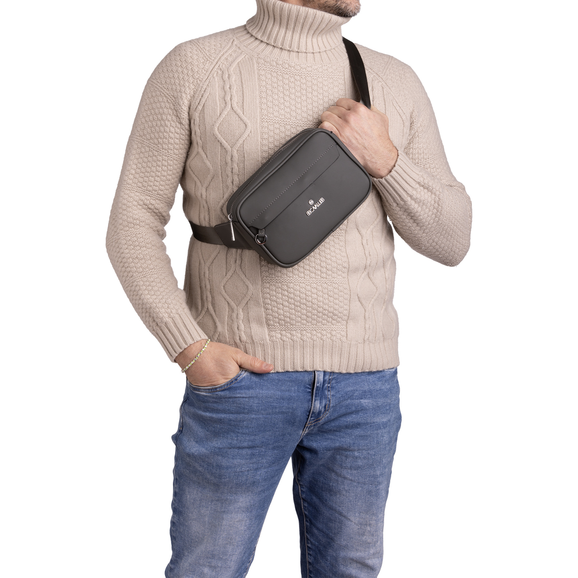 Marsupio  da uomo Textile Polyester 23x15x6 cm