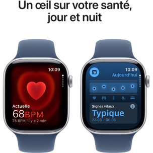 Montre connectée APPLE WATCH Serie 10 46mm Alu/Argent M/L