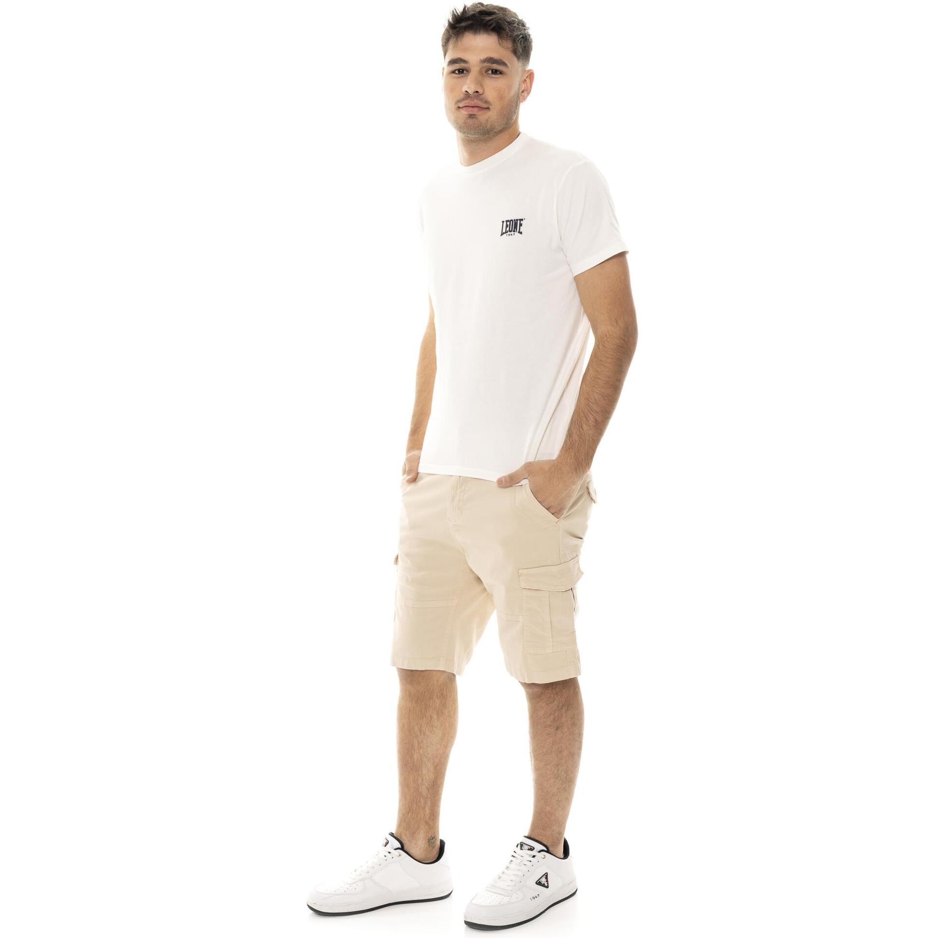 Bermuda cargo da uomo in twill Leone Military 1947