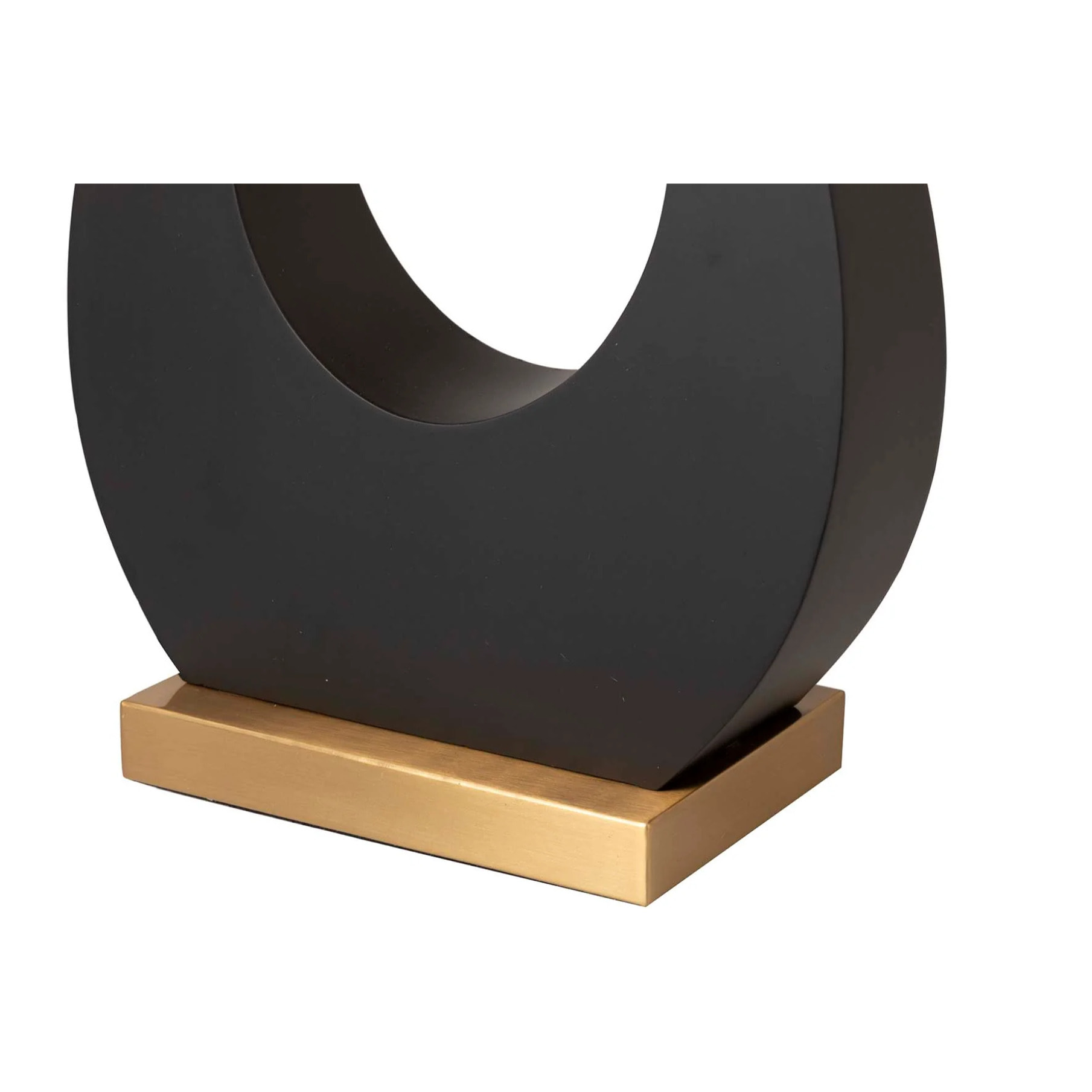 Lampara Sobremesa Metal Mdf Negro 40x40x68 Cm