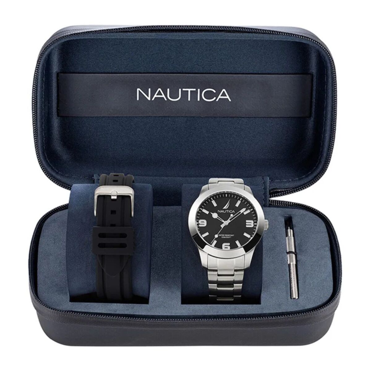 Reloj Nautica NAPPBF205 Hombre Analogico Cuarzo con Correa de Acero inoxidable