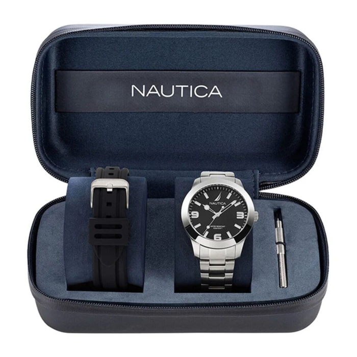 Reloj Nautica NAPPBF205 Hombre Analogico Cuarzo con Correa de Acero inoxidable