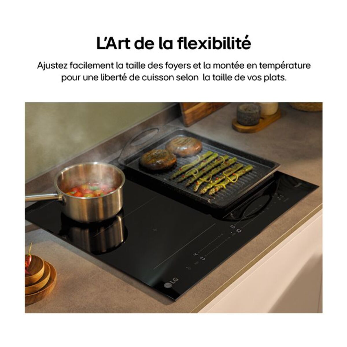 Table induction LG CBIZ2435B Flex