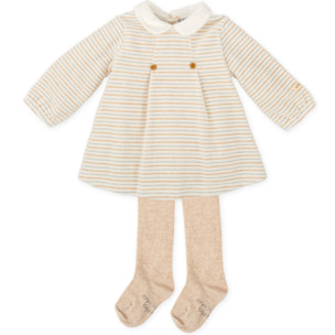 VESTIDO CON LEOTARDOS BLANCO QUÍMICO - Blanco quÍmico