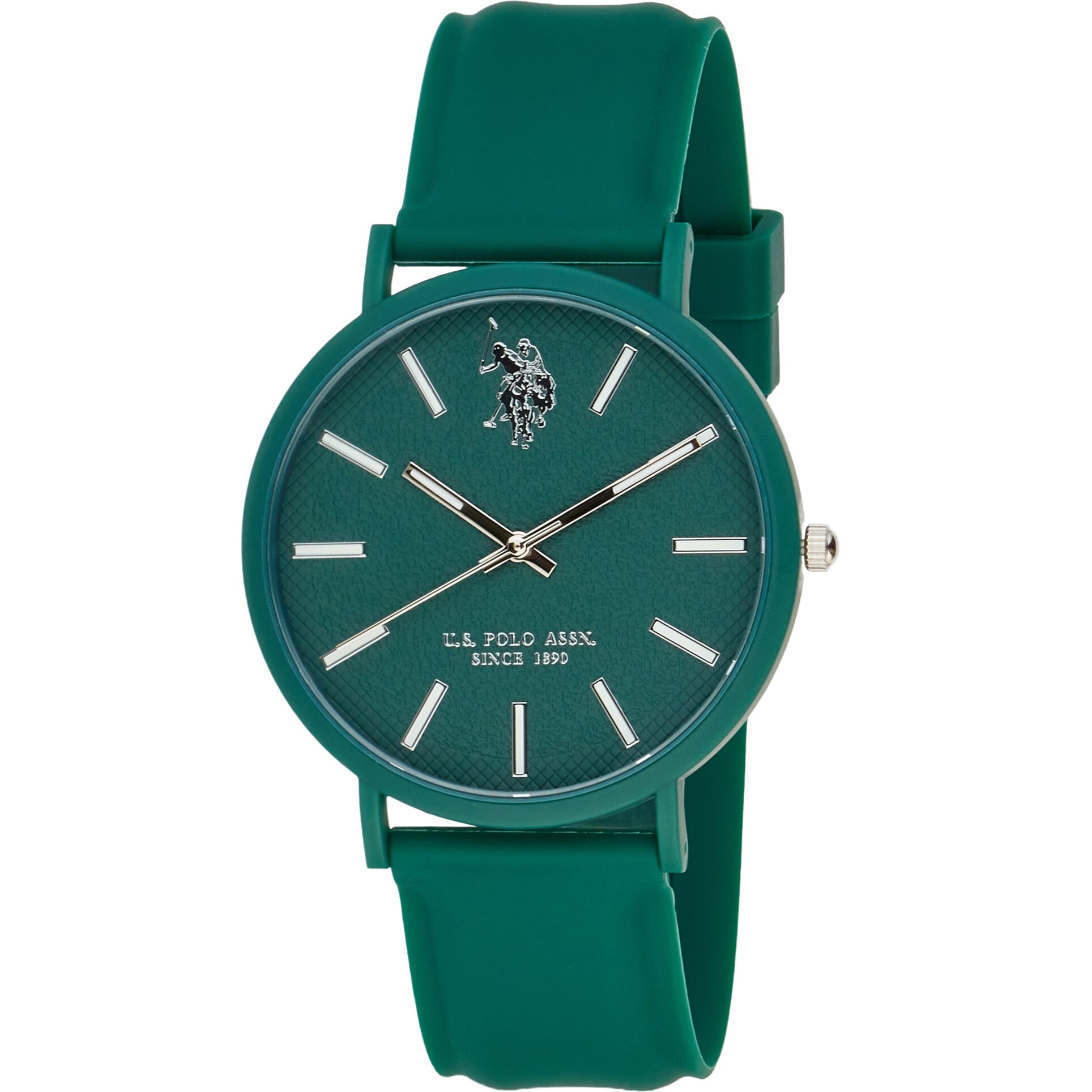 Orologio U.S. Polo Assn. con cinturino in silicone verde