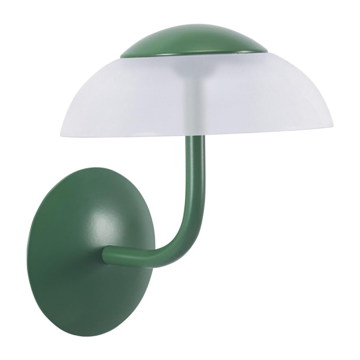 Forlight EcliptaII aplique exterior en color verde con led blanco cálido 3000K