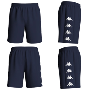 Kappa - Pantaloni Corti Uomo Blu - Kappa4Football Durchet
