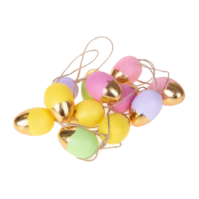 Uova da appendere assortite conf. 12pz - 4 confezioni - Colore: Assortite - Bianchi Dino