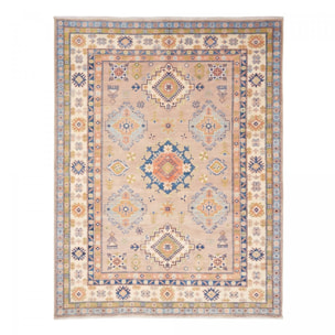 Tapis salon au motif géométrique, noué à la main, INEVOJI