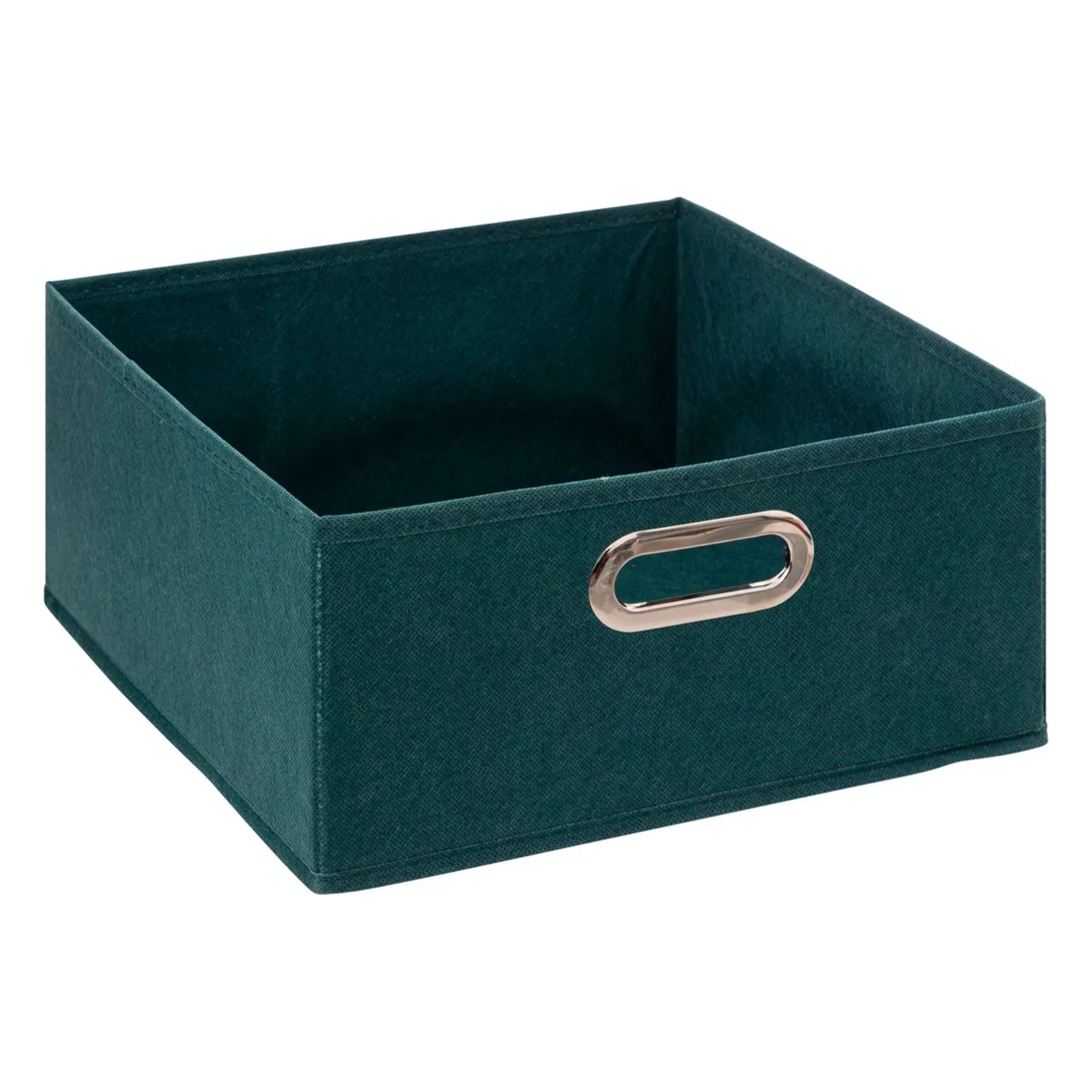Panier velours 31x15cm "Mix N' Modul" bleu pétrole