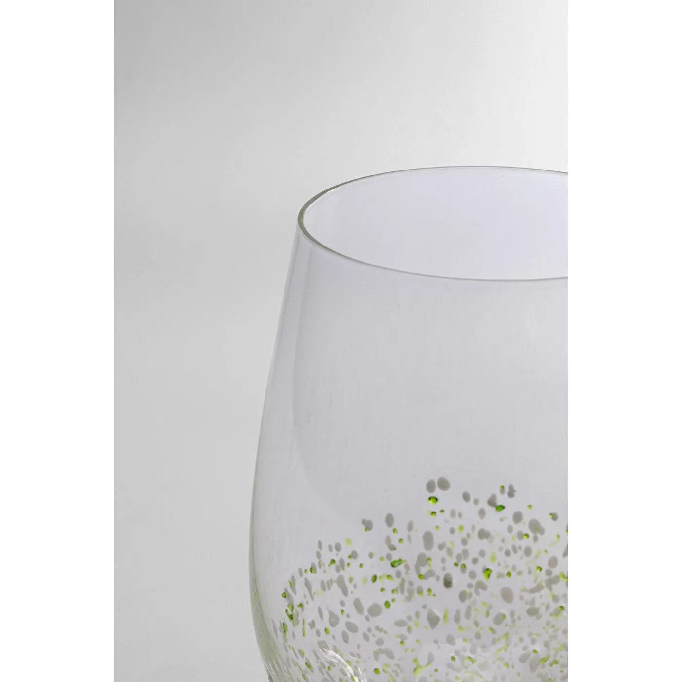 Verres à vin Confetti verts set de 6 Kare Design