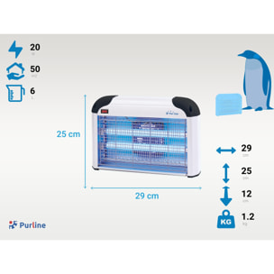 Tue Insectes Électrique 20W avec lumière ultraviolette